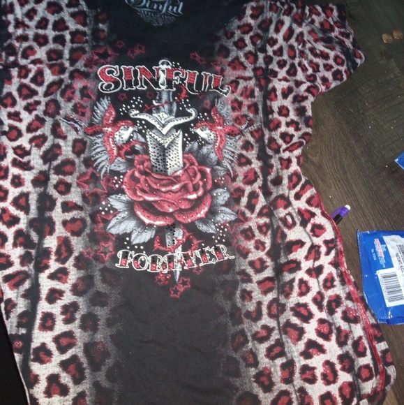 Sinful Tops - Sinful shirt lnew very nice Sinful Tops - Sinful shirt lnew very nice